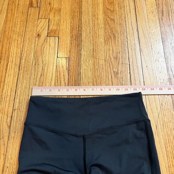 Zyia Leggings Womens 4 Black Stripe Crop Pants - Picture 6 of 8